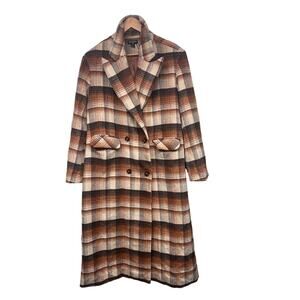 Pretty Little Thing Plus Size Wool Oversized Duster Coat Size 14